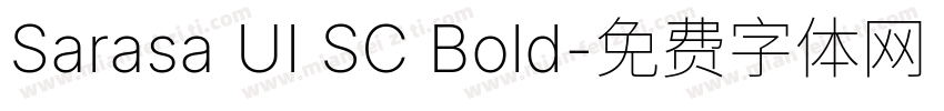 Sarasa UI SC Bold字体转换